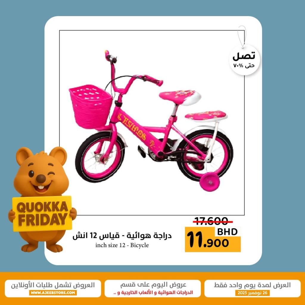 Kids Pink Bicycle with Training Wheels & Rear Seat – 14 Inch